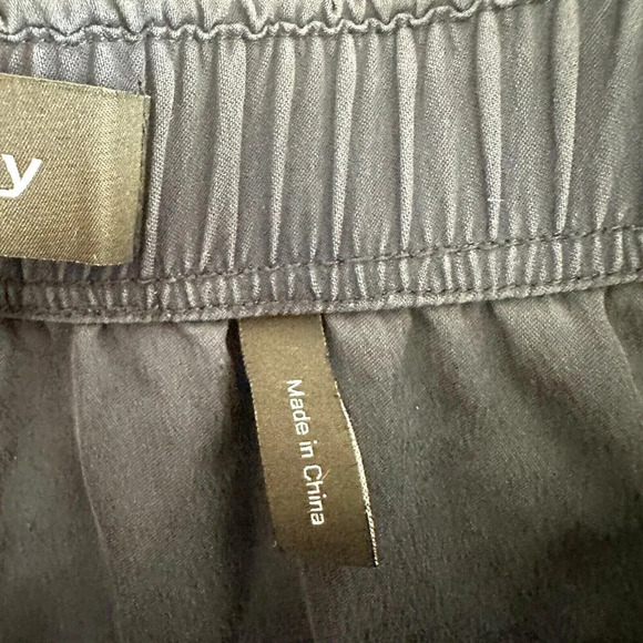 Theory Womens Silk Wide Leg Pants Flowy Pull On Cropped - Picture 7 of 16